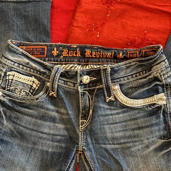 NWOT Rock Revival Alanis capri size 28 - Picture 4 of 6